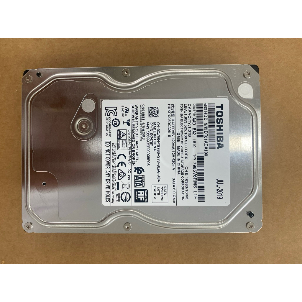 1TB HDD [WD/Seagate/Toshiba] กล้องและคอมพิวเตอร์โดยเฉพาะ - สุขภาพ 100%