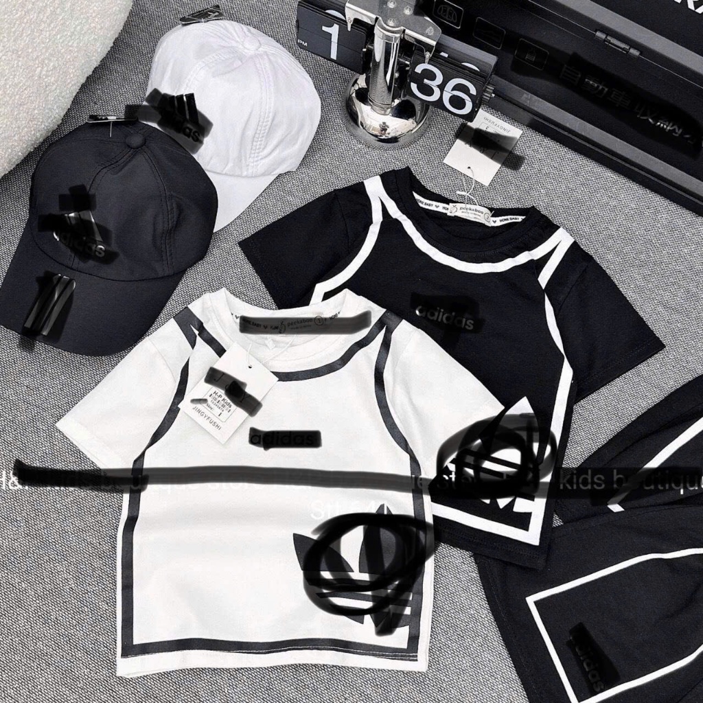 COMBO 2 รองเท้าบูทสีดําและสีขาวสําหรับ BOYS 6-18KG