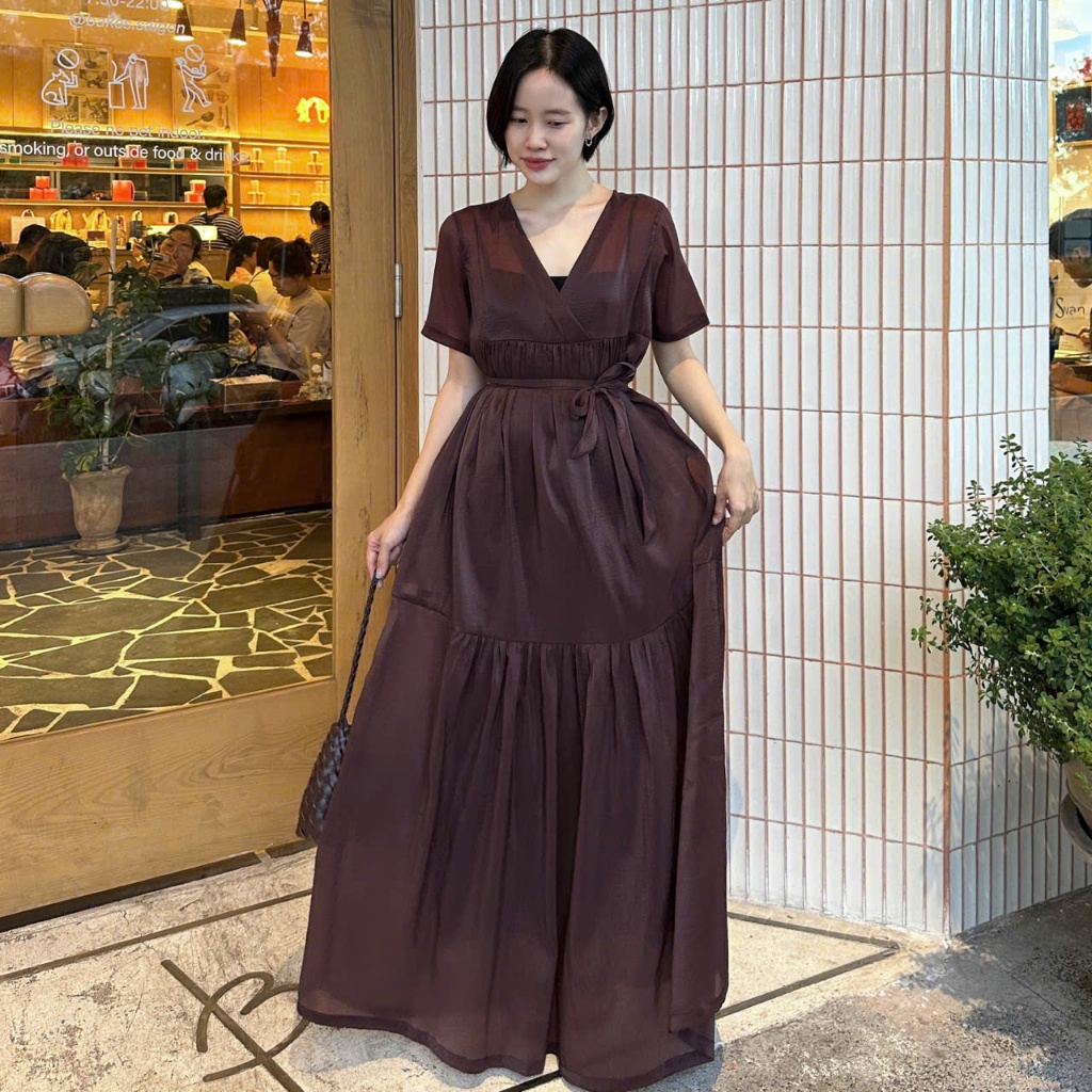 CLOUD - เดรสผ้าไหมบาน - osu