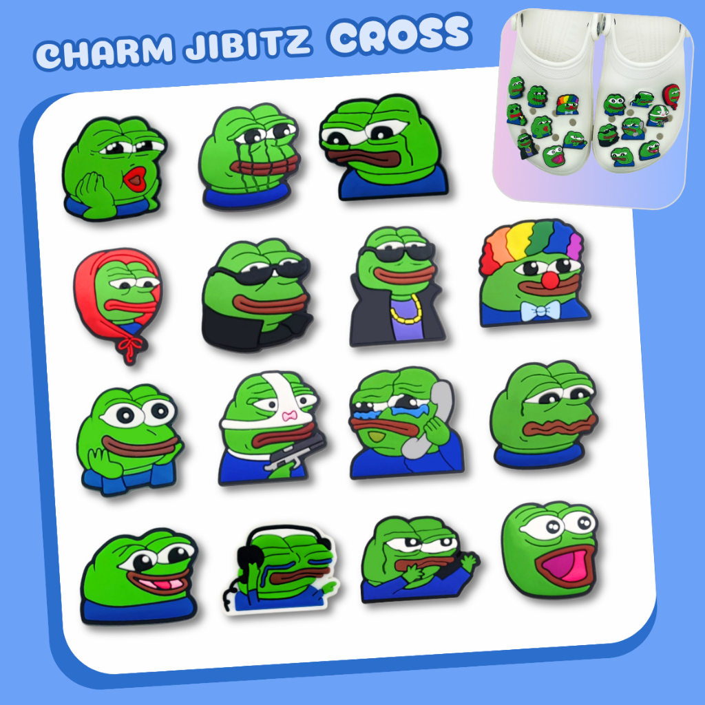 สติ๊กเกอร์ Jibitz Charm 2D ติดรองเท้ารุ่นต่างๆ C15
