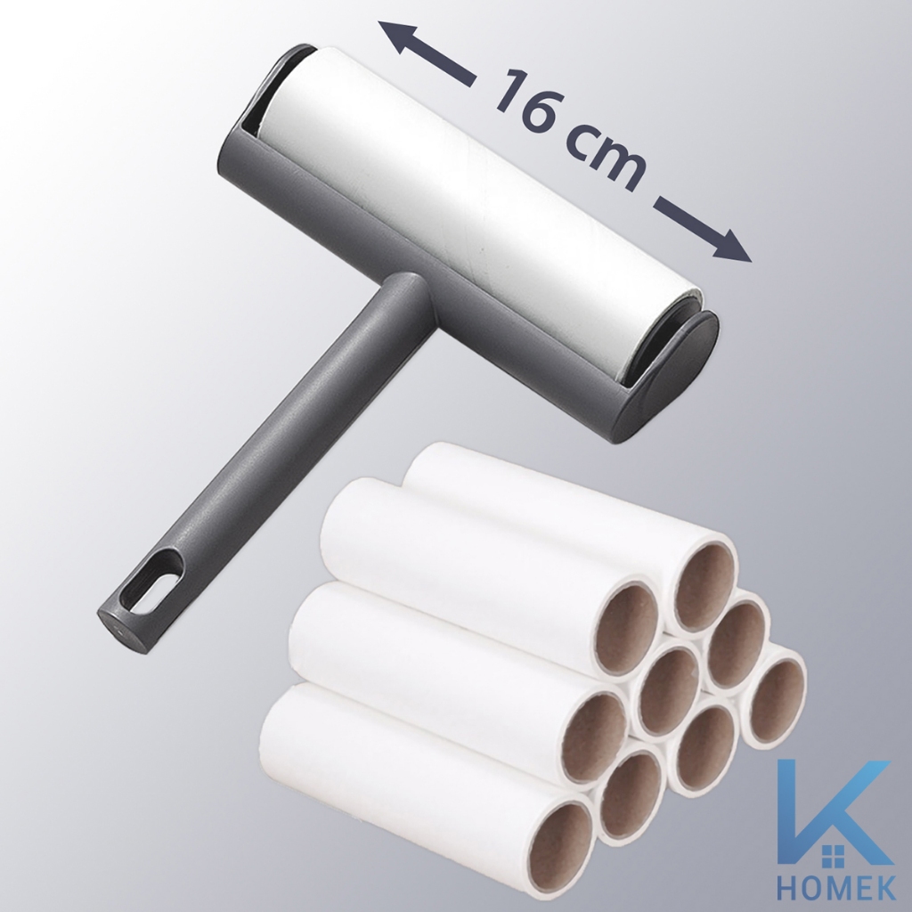 Combo Dust Roller + 10 Roller Cores, Roller Cores ขนาด 10cm, 16cm, 24cm, ชนิด 55 ชั้น