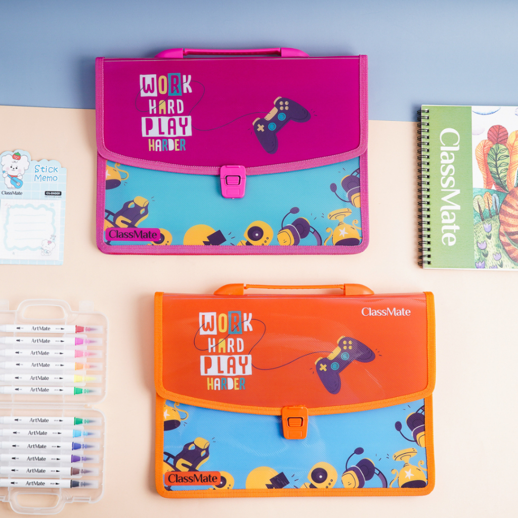 Classmate Gaming SB603 กระเป๋านักเรียนเสริมพลาสติกบริสุทธิ์พร้อมช่องน่ารัก 2 ช่อง vpp Diep Lac
