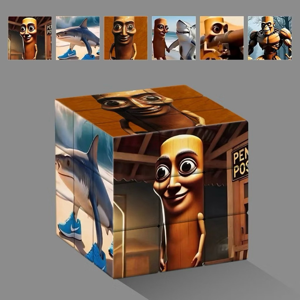 Rubik Cube 6 ด้าน 2x 2 TungTung Sahur, ประกอบของเล่น, ปัญญาสําหรับเด็ก