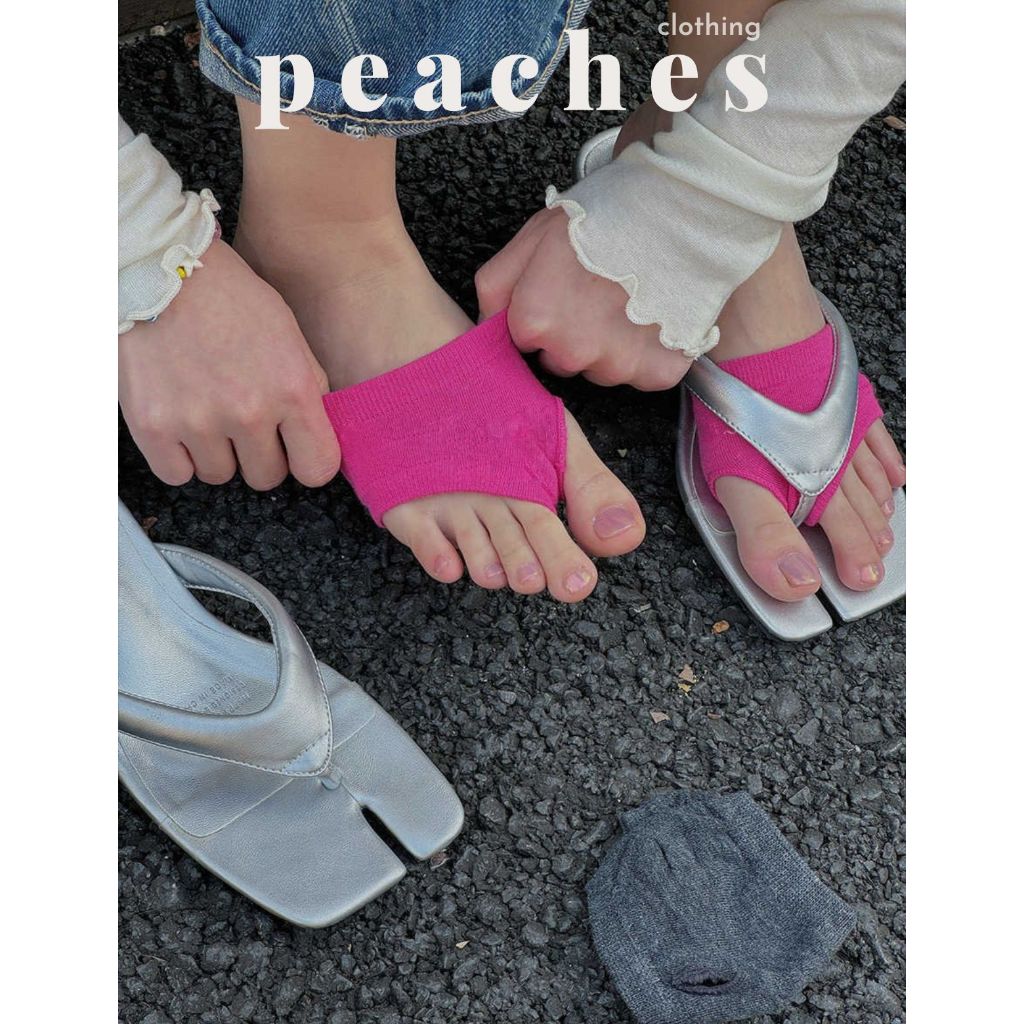 Summer Mix Half Toe Socks - พีชพีช - TAT356