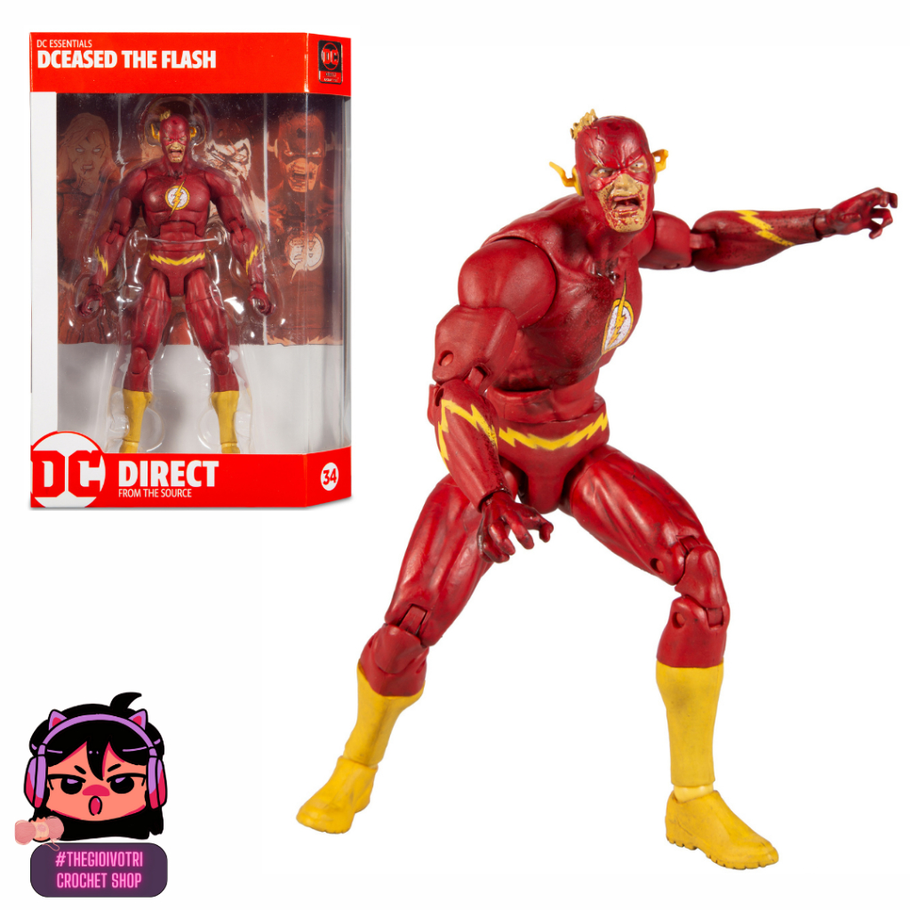 MCFARLANE DC DIRECT คุณภาพสูง ACTION FIGURE "DCEASED THE FLASH - FLASH ZOMBIE" (2ND - NOBOX)