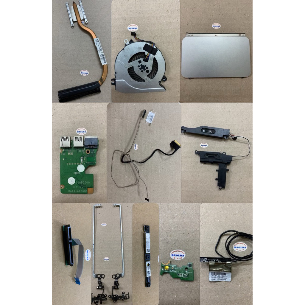 ส่วนประกอบแล็ปท็อป 14 AB Cooling fan - Touchpad - สายหน้าจอ - เว็บแคม - เสาอากาศ wifi - ลําโพง - บาน
