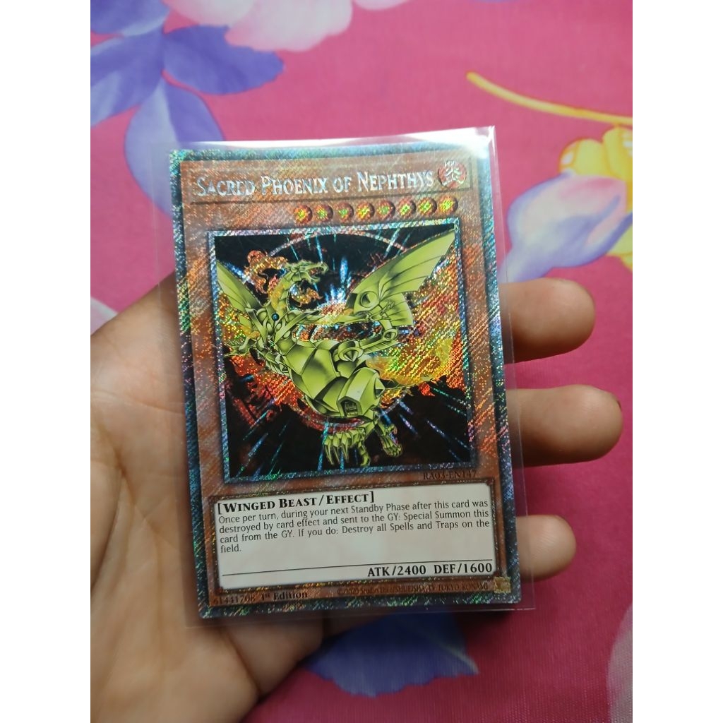 [Yugioh Bien Hoa Store] การ์ด Nephthys ศักดิ์สิทธิ์ 1 ใบ - RA03-EN147 - Platinum Secret Rare 1st Edi