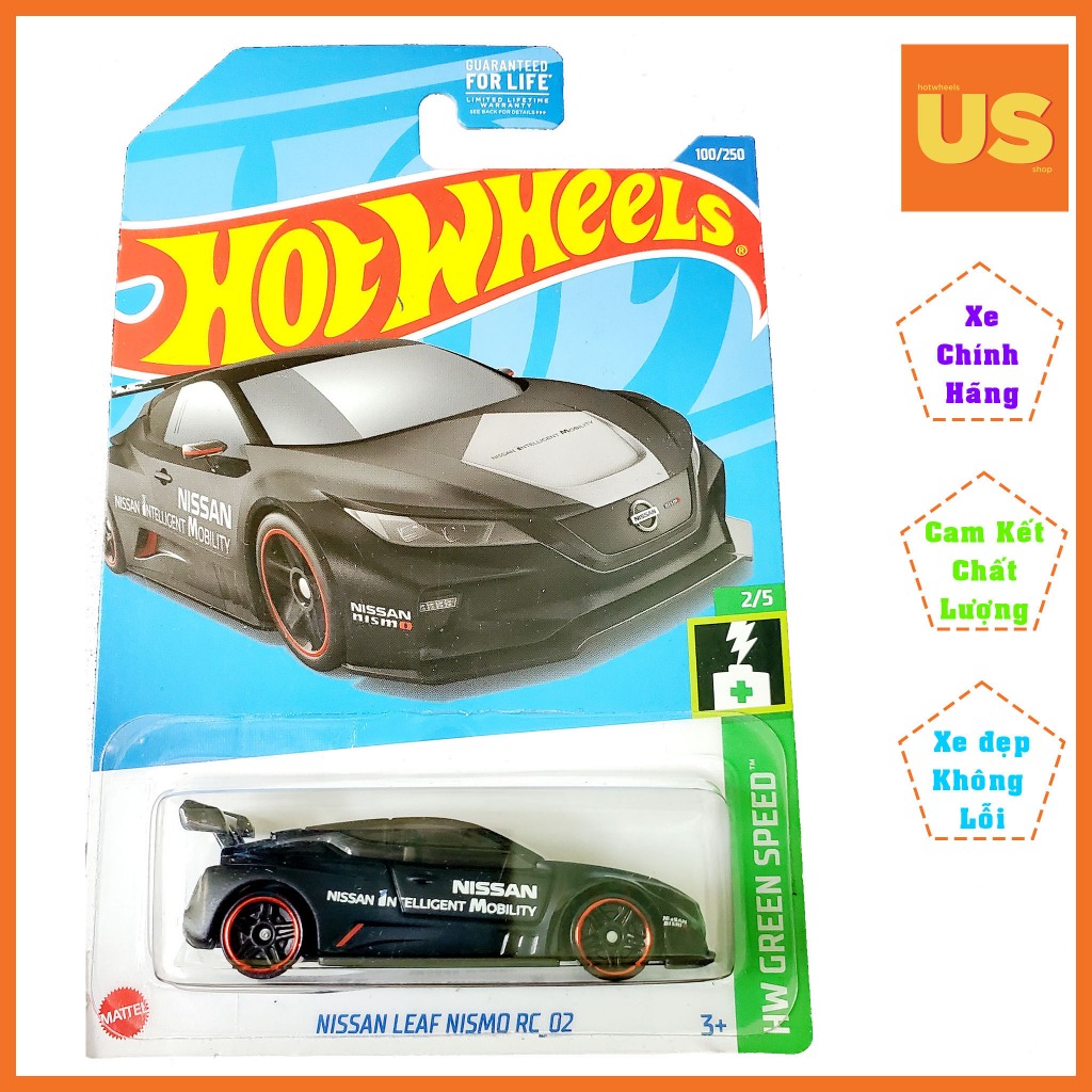 Exclusive Hot Wheels รถโมเดล Nissan Leaf Nismo RC_02 Black Exclusive Kroger USA