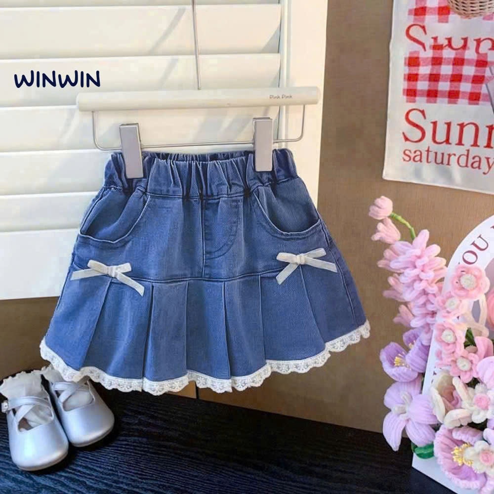 TVK01 - Win Win Hello Super Hot Pleated jean Skirt ขนาด 10kg - 50kg
