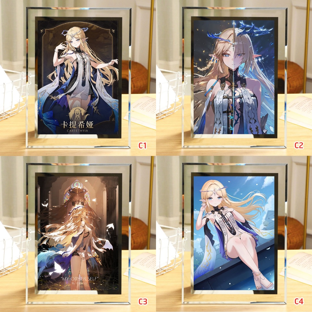 ภาพวาดกระจกตั้งโต๊ะ Wuthering Waves (ตัวละคร Cartethyia)