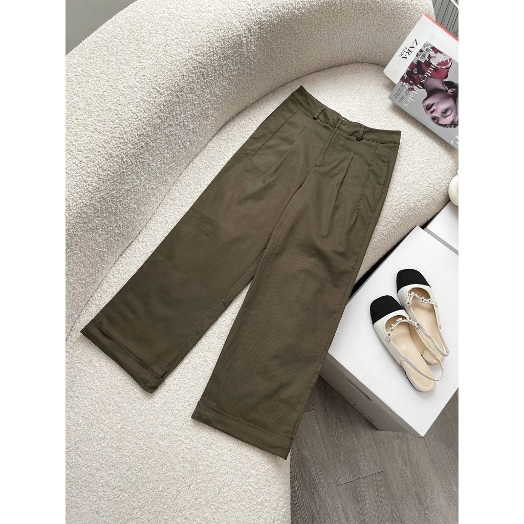 ผู้หญิงขนาดใหญ่ Tu ไขมันกางเกง Youthful Design Twisted กางเกงสีกากีสําหรับทํางาน Streetwear ทุกขนาด 
