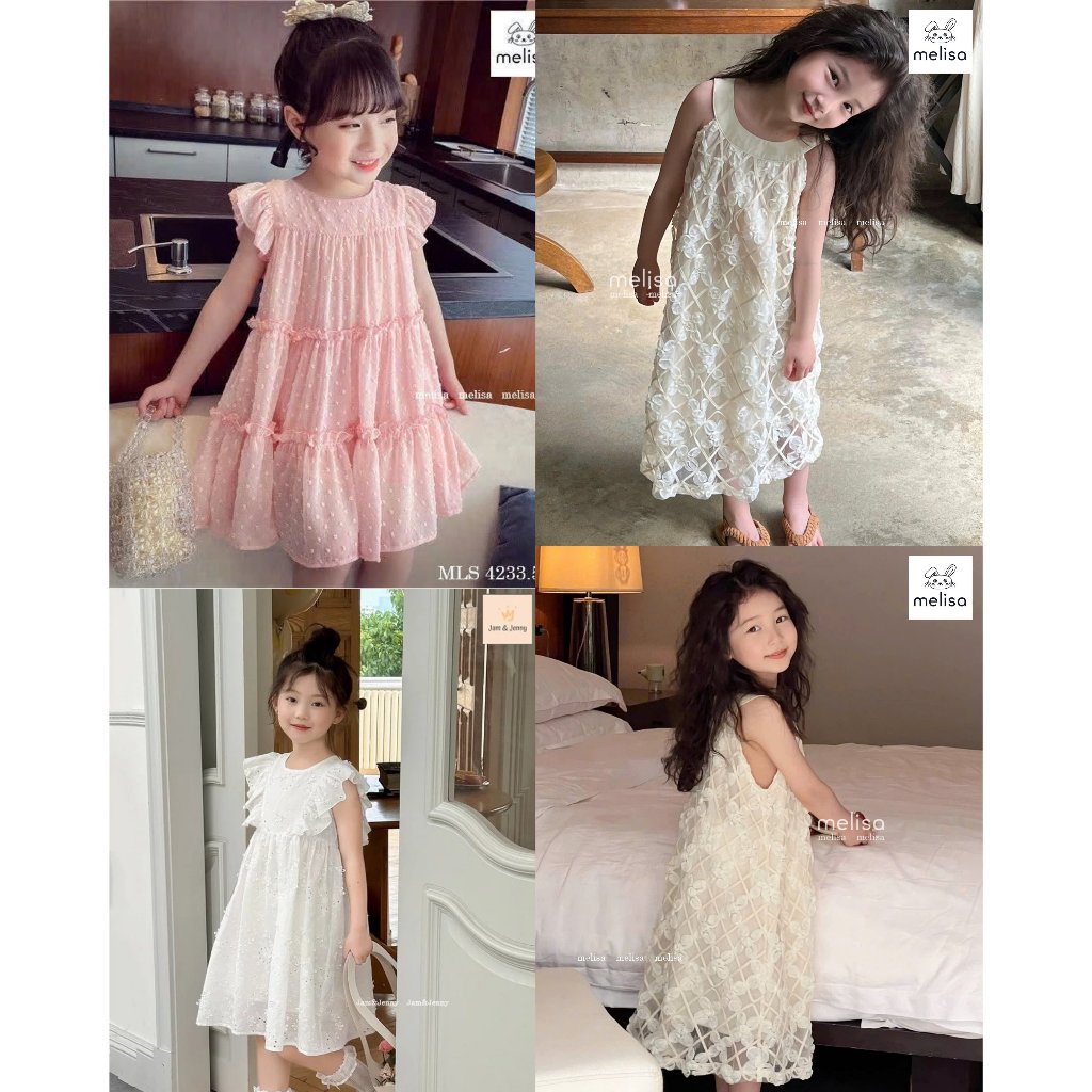 VH2434 VH2463 VH2501 VH2543 BG MLS เดรสปีกนางฟ้า/คล้องคอ