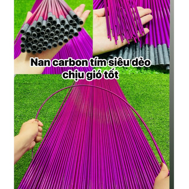 สแลทสีม่วงหนา 85 ซม. ทําหางว่าว 2ม5 ยืดหยุ่นและทนต่อลม