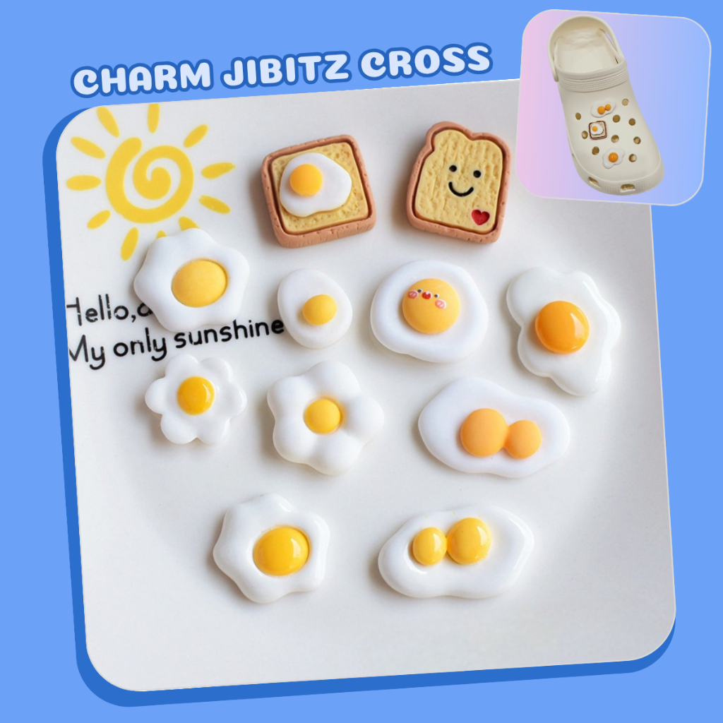 สติ๊กเกอร์ 3D Jibitz Charm ติดรองเท้าหลากหลายรุ่น A36