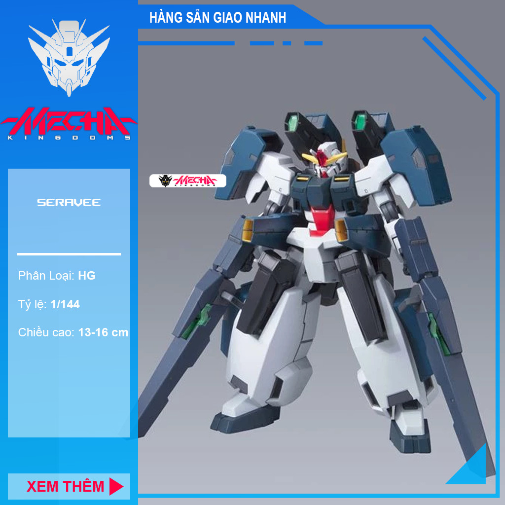 [AVAILABLE] Assembly Model GD HG 1/144 Seravee 00-51