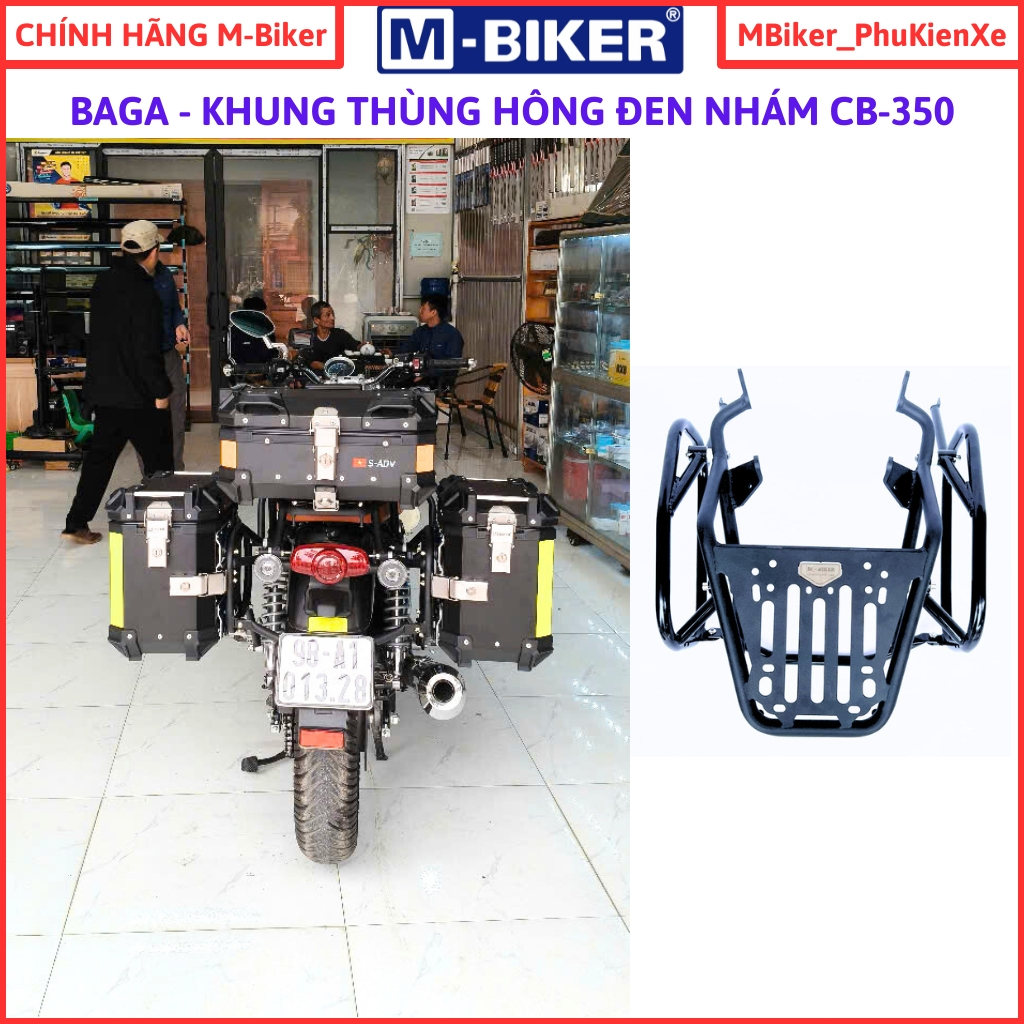 Baga CB350 พอร์ตหลัง CB350, กระเป๋าหลัง CB350, กระเป๋าโครงข้าง MBiker