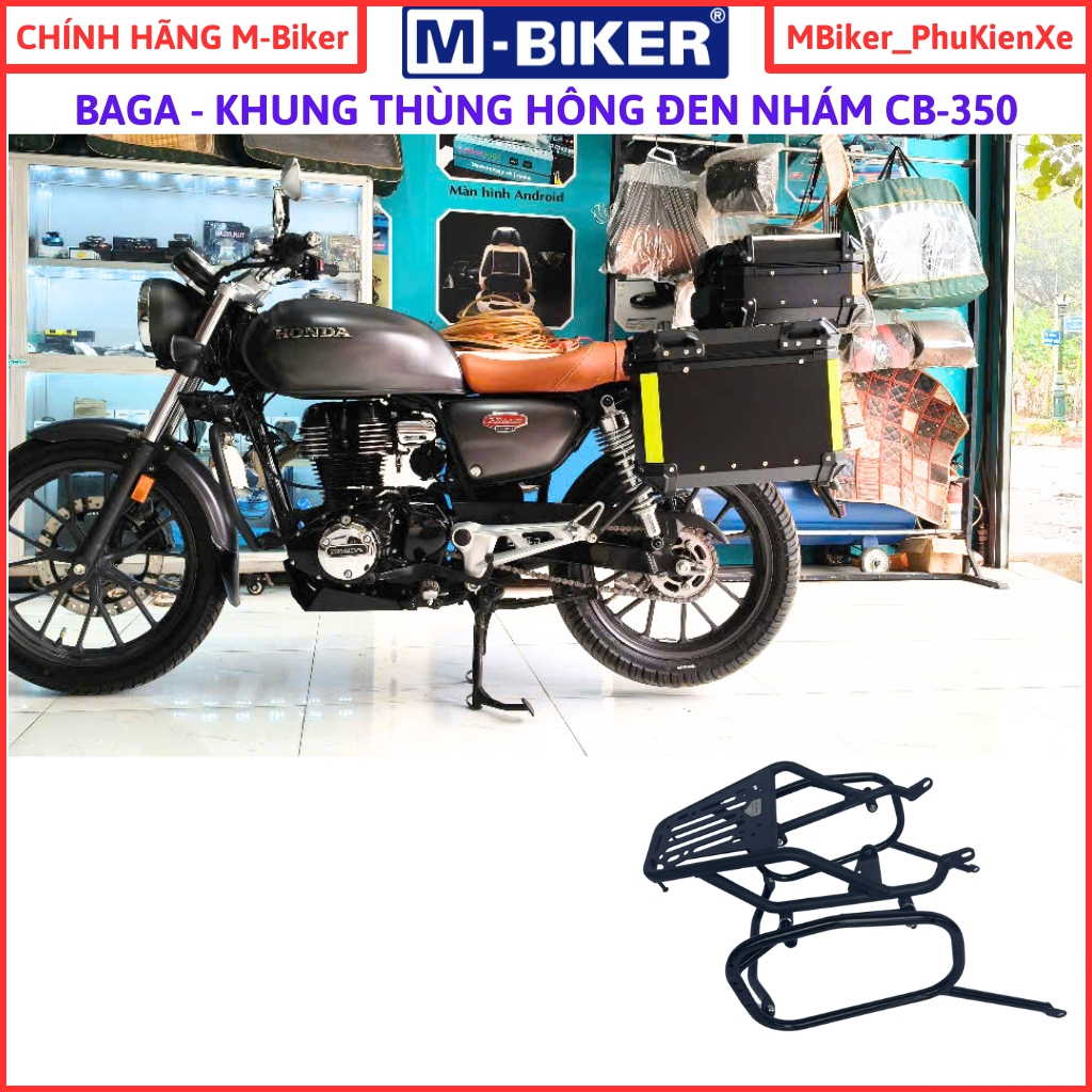 Baga CB350 พอร์ตหลัง CB350 กระเป๋าหลัง CB350 Mbiker แท้ กระเป๋าเฟรมข้าง