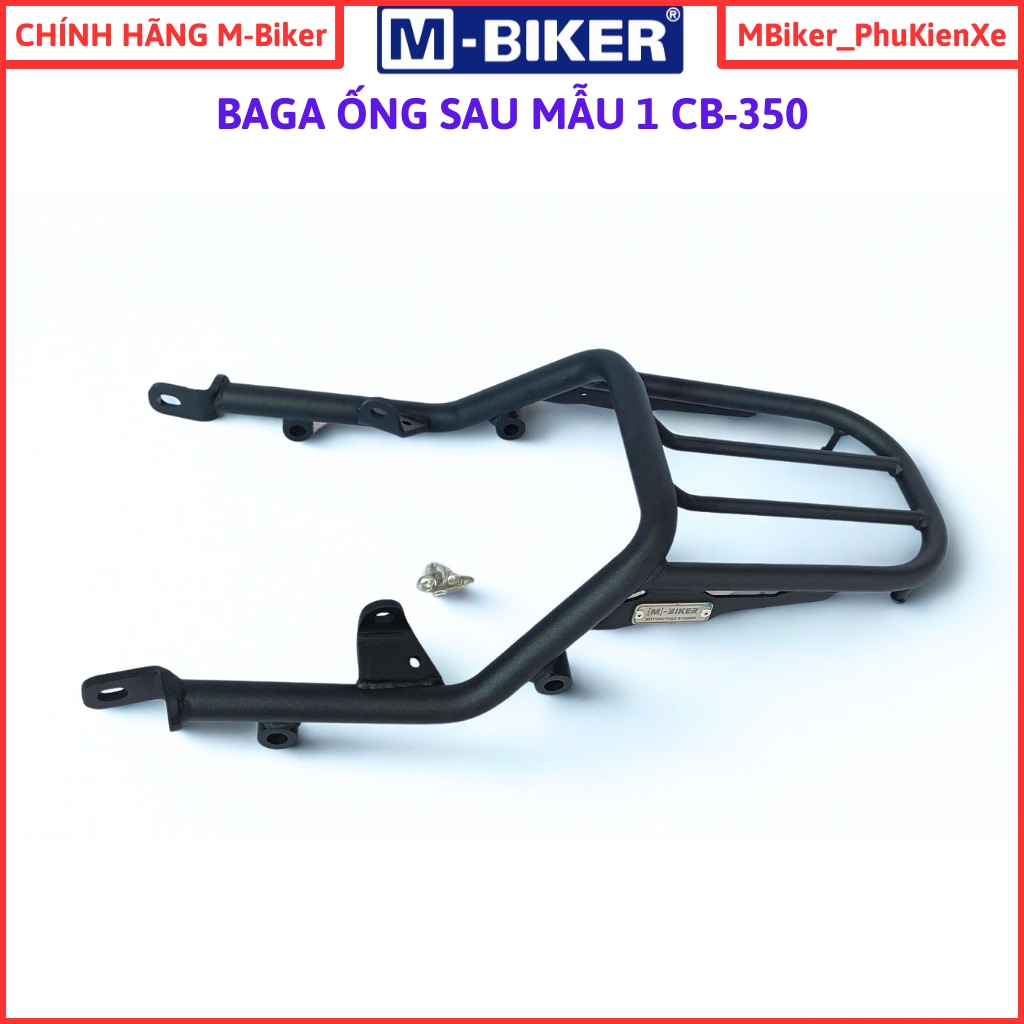 Baga CB350, Baga หลัง CB350, พอร์ตหลัง CB350, Mbiker แท้, รับน้ําหนักได้มากกว่า 50กก. สีดําด้าน