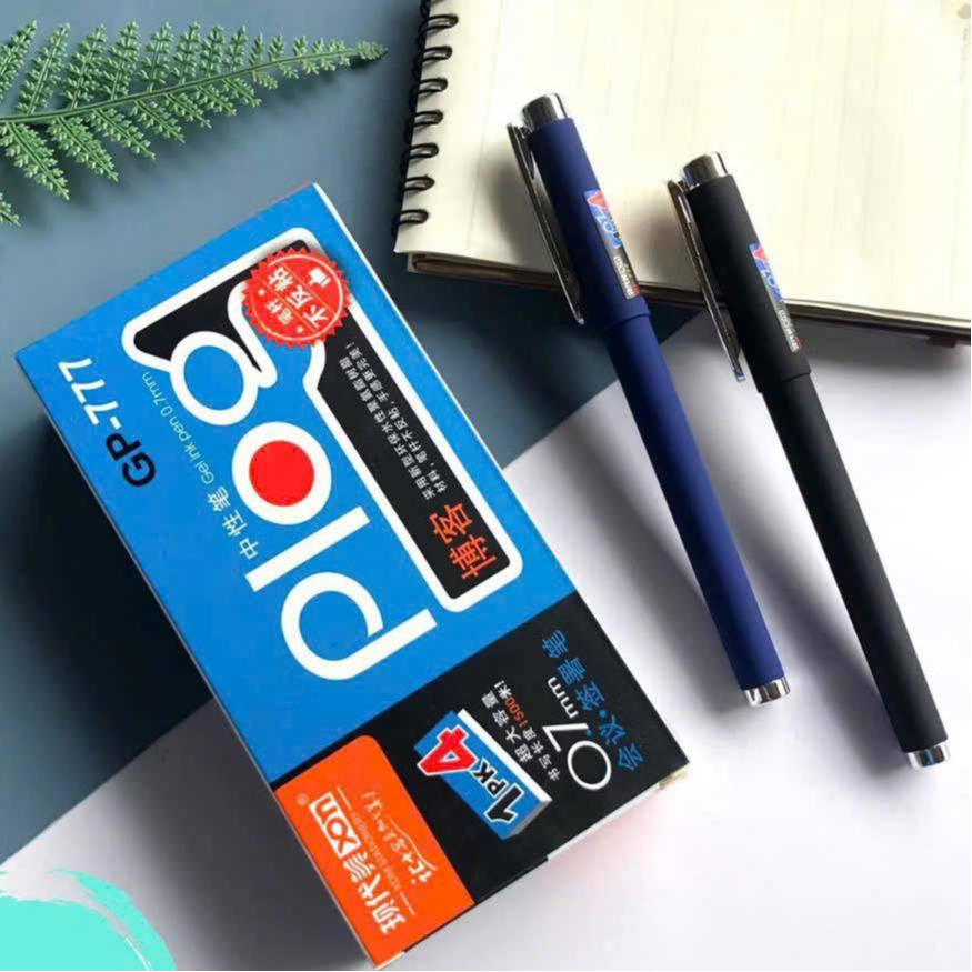 (ของแท้) Plog GP-777 ปากกาเจลเหลว 0.7mm nib - ปากกาลายเซ็นคุณภาพสูง (กล่อง 12c)