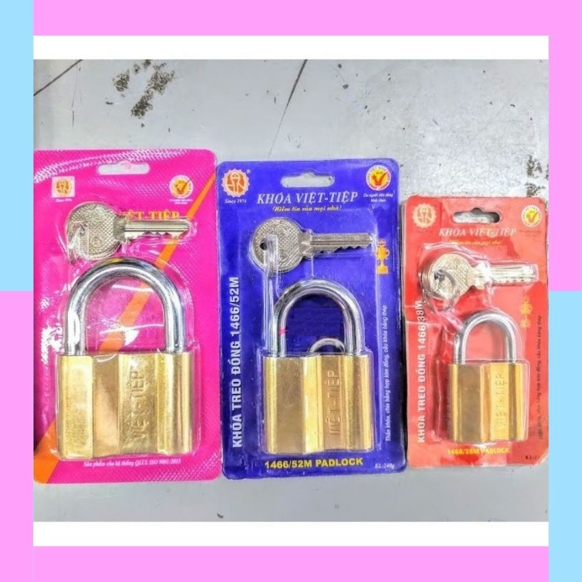 ล็อคแขวนทองแดง 4P, 5P, 6P - Viet Tiep (0138M; 0152M; 0163M)