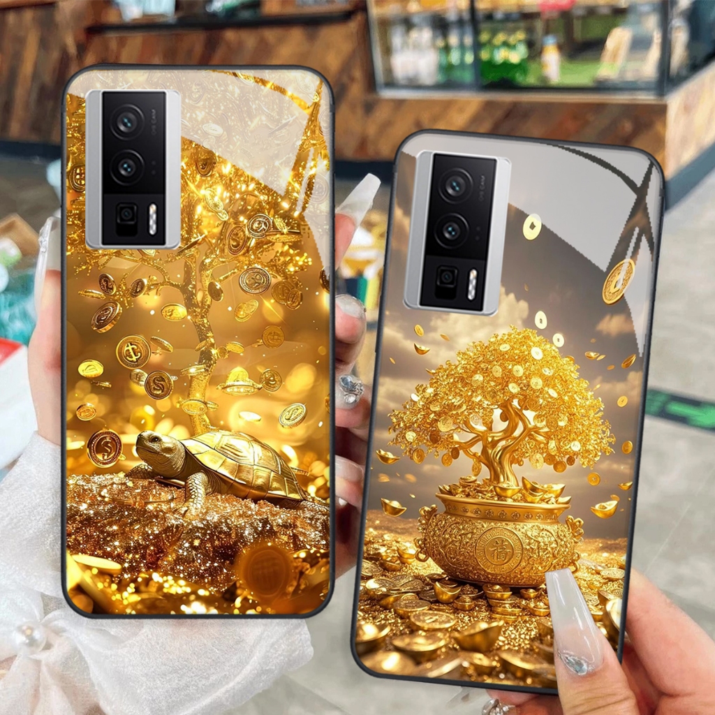 เคส Xiaomi K60 / K60 PRO / K60 Ultra กระจกนิรภัยสุดหรู โชคลาภ