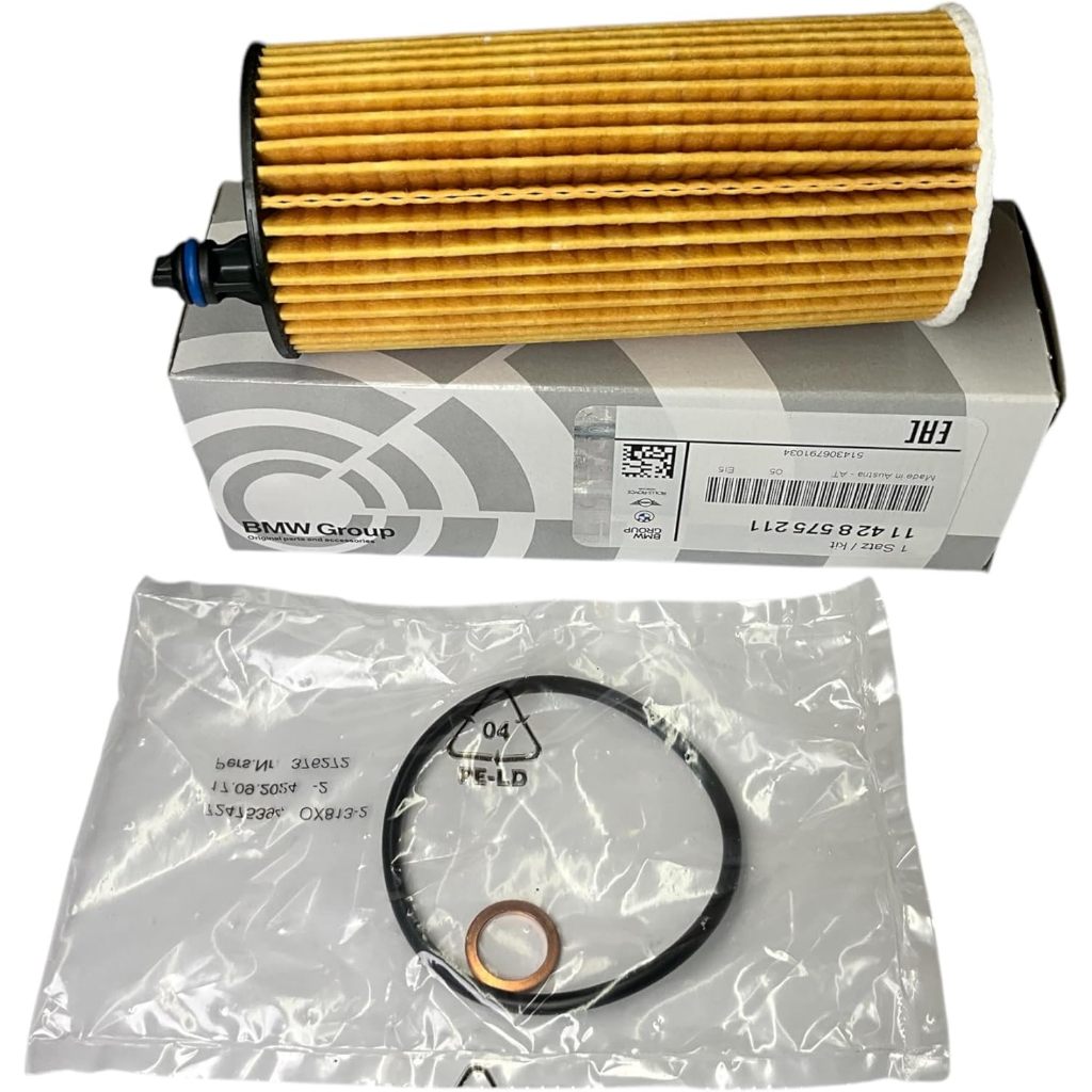 กรองน้ํามันเครื่องสําหรับ BMW 320i 730i 520i X320i 30i 2017 - 2024 เครื่องยนต์ B48 B46 B37 B47 11428