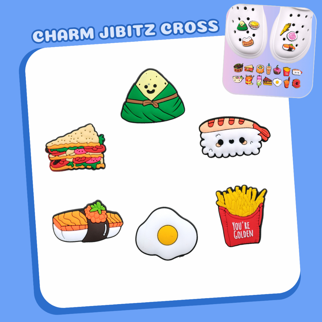 สติ๊กเกอร์ Jibitz Charm 2D ติดรองเท้ารุ่นต่างๆ C16