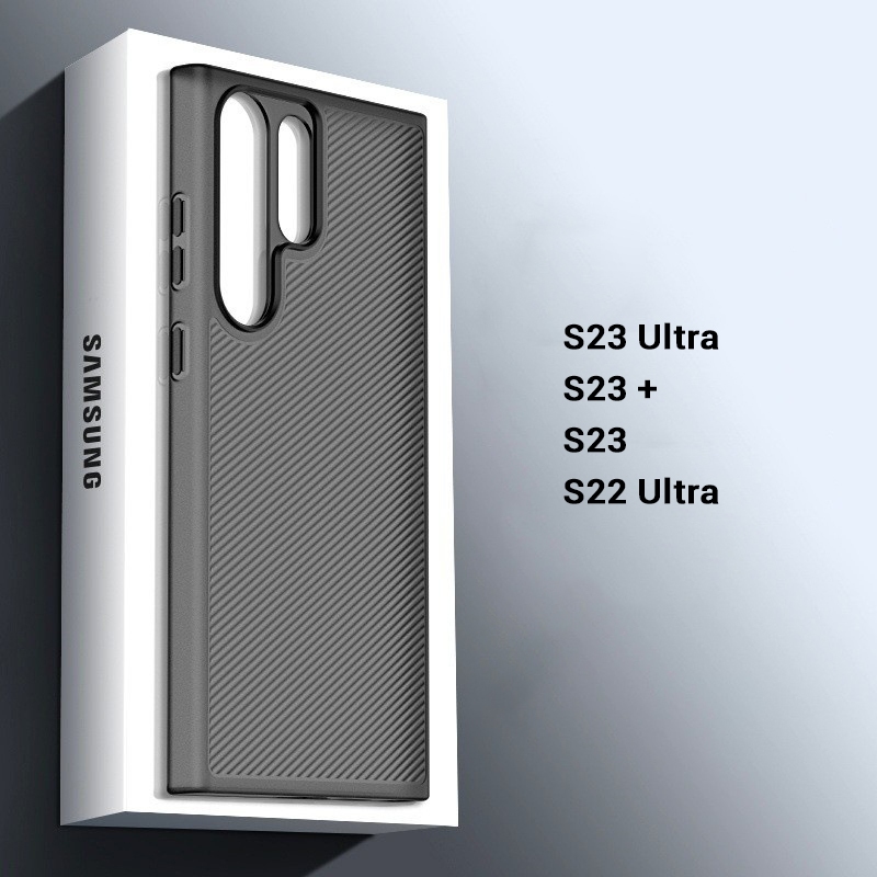 SamSung S23 Ultra / S23 + / S23 / S22 Ultra Striped Matte Thin Case