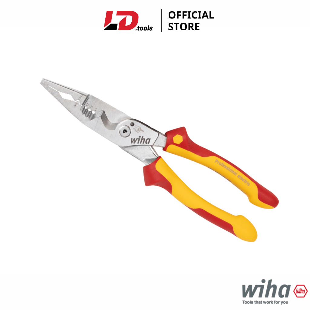 Wiha 45489 1000V คีมอเนกประสงค์หุ้มฉนวน 8in1