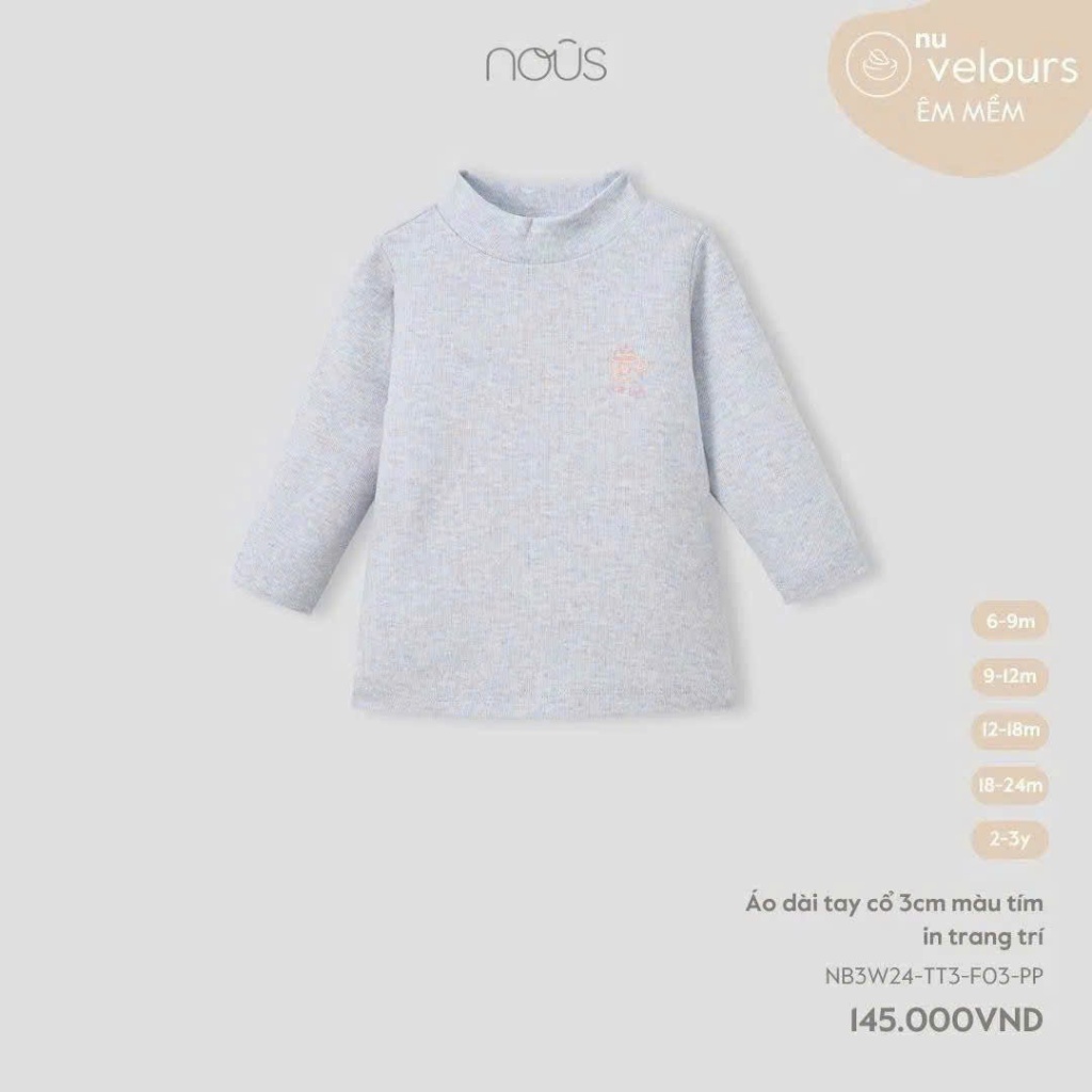 Nous Party - เสื้อเชิ้ตแขนยาวคอปก 3 ซม. NB3W24-TT3-F03-PP