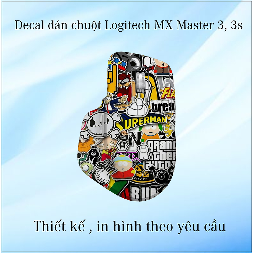 สติ๊กเกอร์ผิว Logitech MX Master 3 สติ๊กเกอร์เมาส์ 3s พิมพ์ด้วยสติ๊กเกอร์ พิมพ์ลายขออัพออน