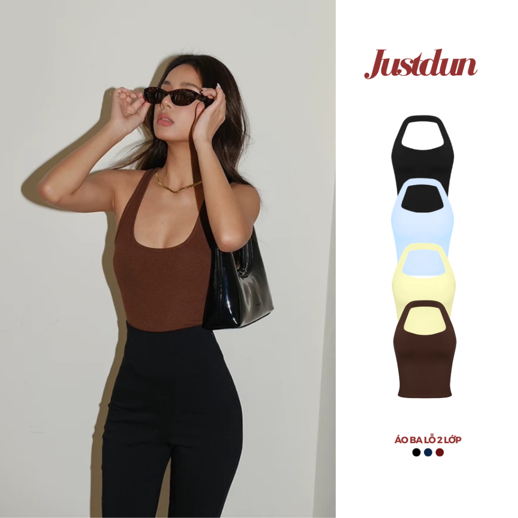 เสื้อกล้ามกระชับสัดส่วนผ้าฝ้าย 2 ชั้น Justdun BL7 basic smooth