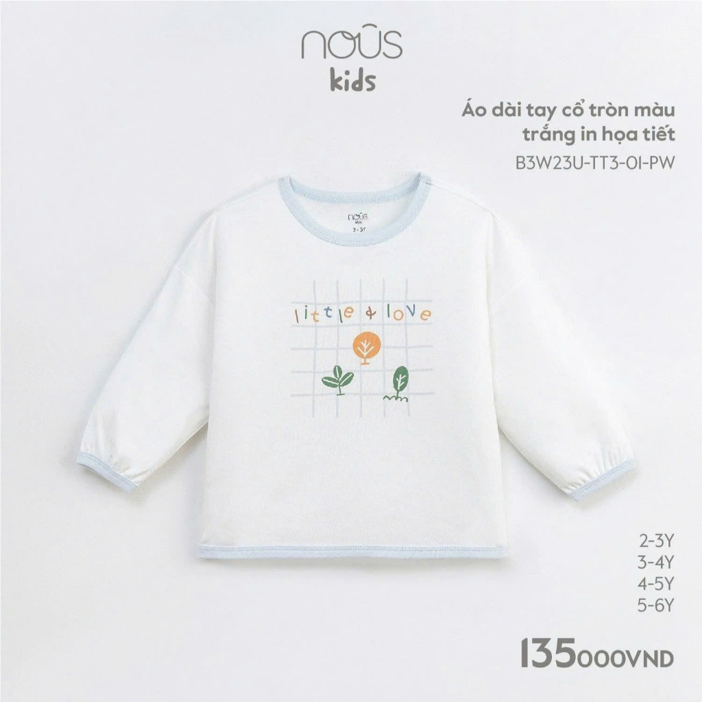 Nous Party - เสื้อเชิ้ตแขนยาวคอกลมพิมพ์ลาย B3W23U-TT3-01-PW
