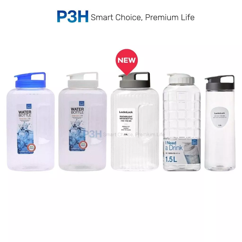 LocknLock ขวดน้ํา PET BPA Free HAP812 HAP739 HAP813 HAP814 สําหรับน้ําเย็นนมชาน้ําผลไม้ P3H