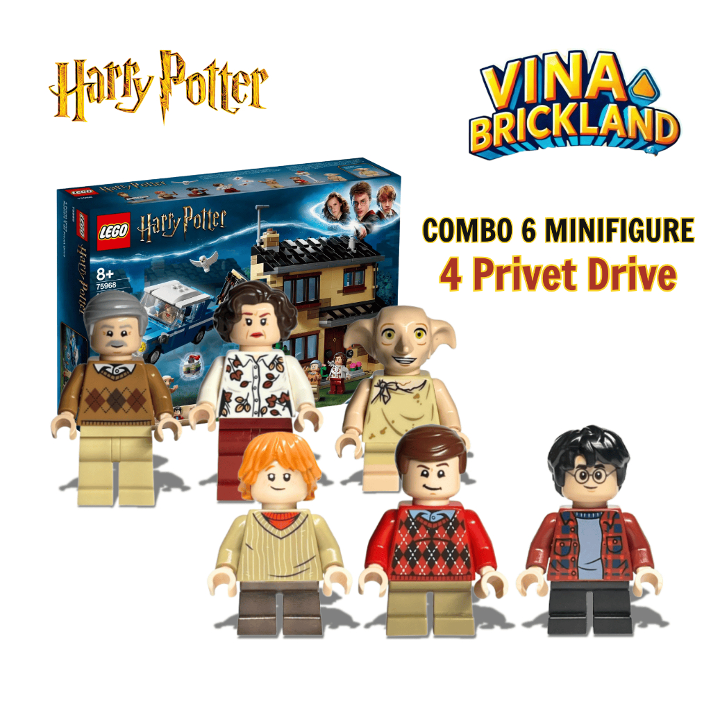 LEGO Harry Potter – ชุดตัวละคร Harry Potter 6 ตัว (จากชุด 75968-1 4 Privet Drive)