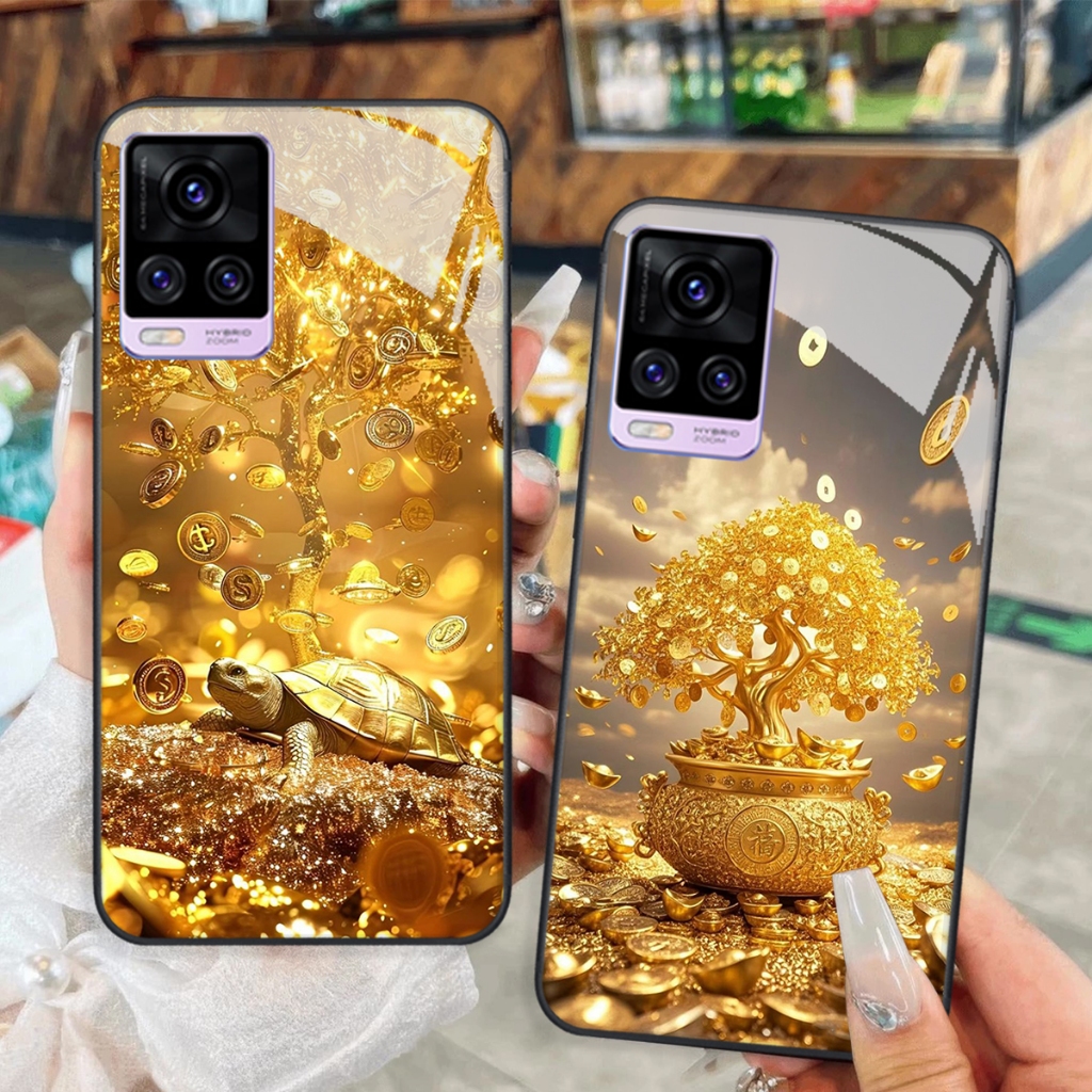เคส Vivo V20 / V20 SE / V21 / V21E กระจกนิรภัยกระจกหรูหรา