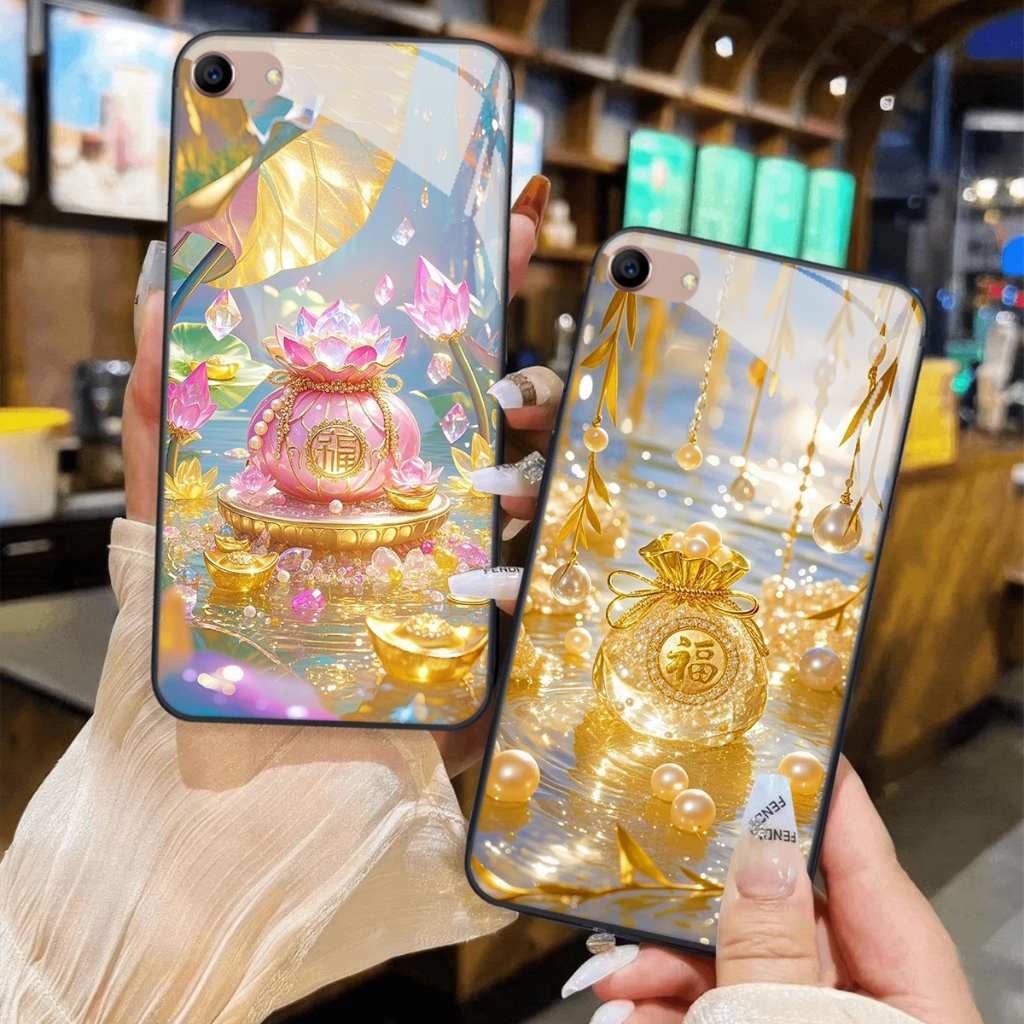 Oppo F1s / F3 / F3 Lite / F3 Plus Case กระจกนิรภัยกระจกหรูหรา