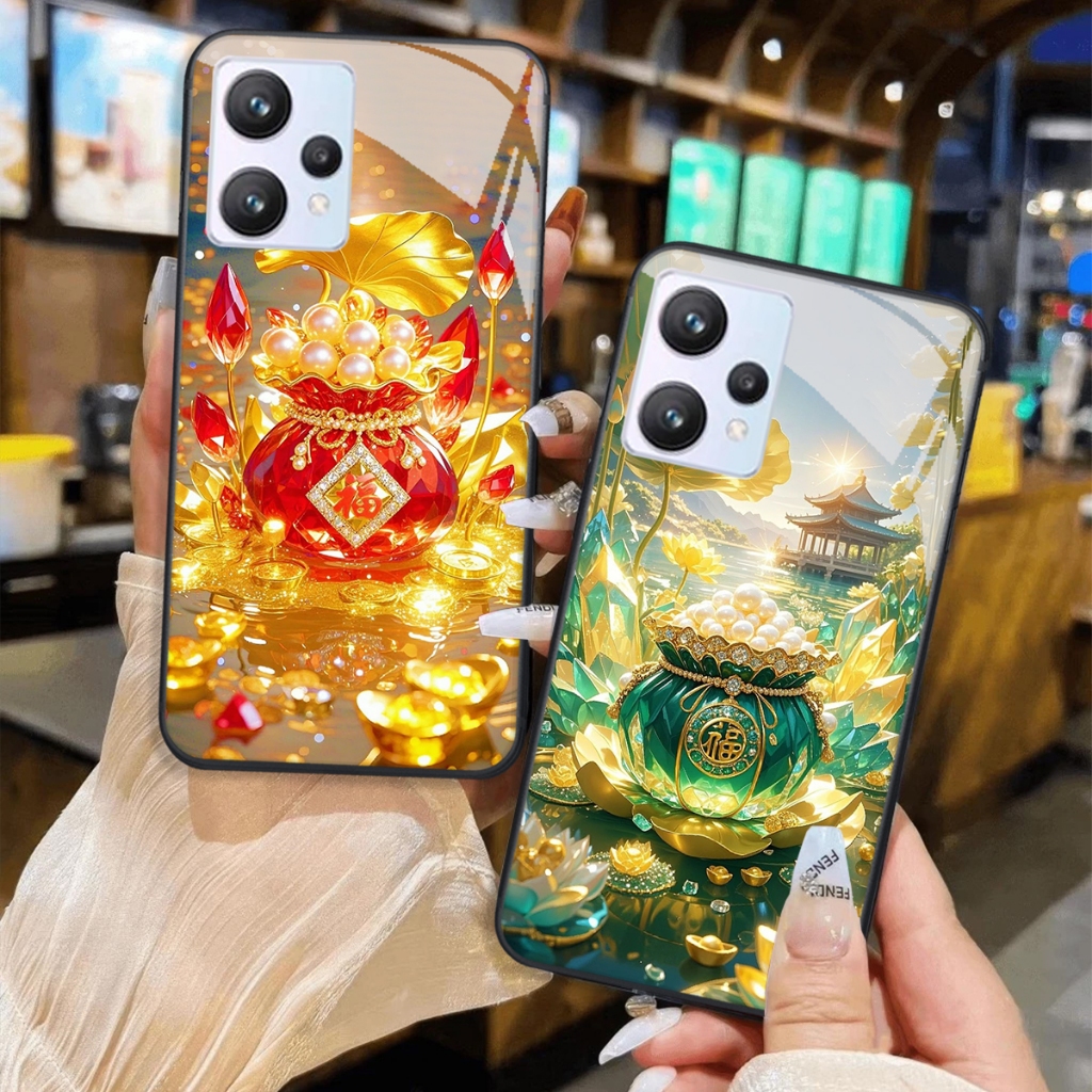 Realme 9 4G / 9i / 9 Pro / 9 Pro+ / C31 Case กระจกนิรภัยกระจกหรูหรา