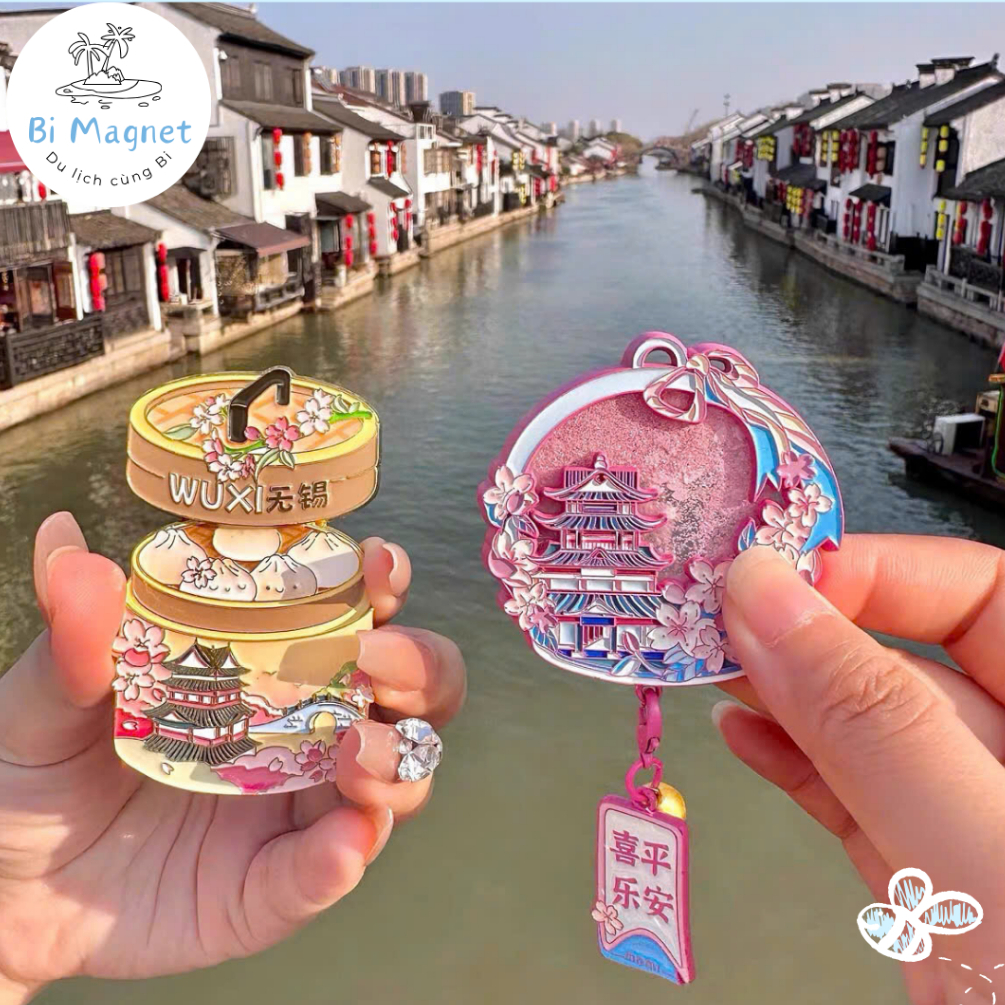 SYNTHESIS] ร่มแม่เหล็ก เมืองอมตะชายสัปดาห์โบราณ Jiangnan Town ของที่ระลึก China Travel