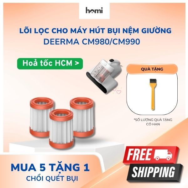 แผ่นกรอง CM980 โดยเฉพาะสําหรับเครื่องดูดฝุ่นที่นอนเตียง Deerma CM980 และ CM990 (ของแท้)_HMI Accessor