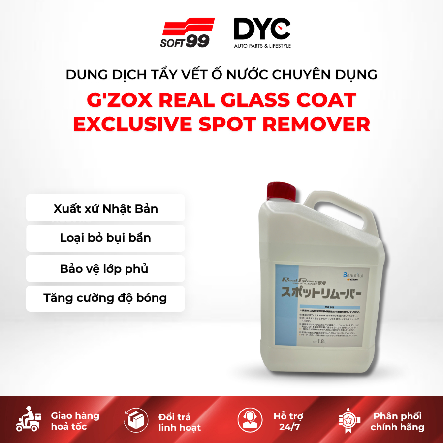 GZOX Real Glass Coat Exclusive Spot Remover 1.8L