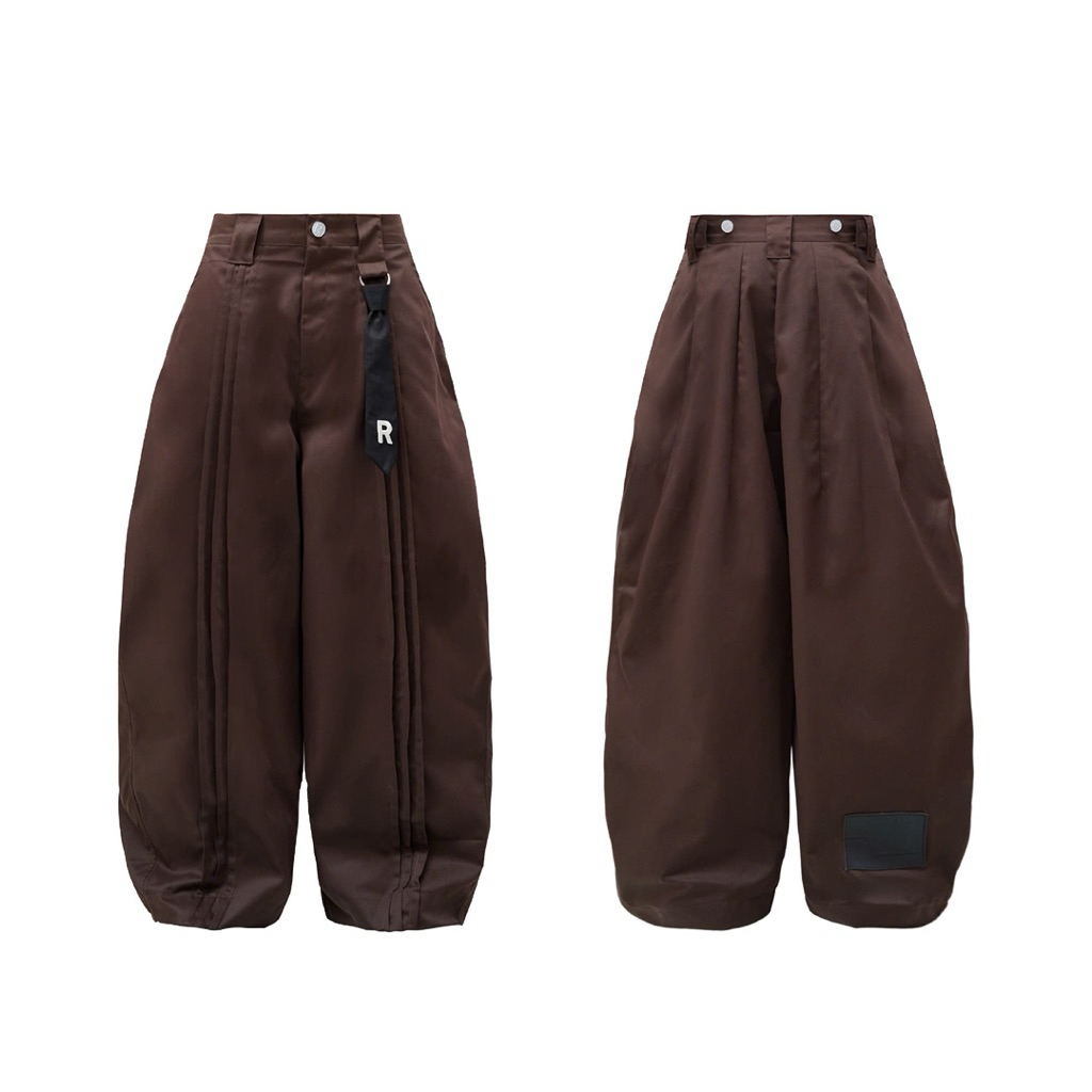 [ รวมเนคไท ] RVB 17th GATE Pant Khaki สีดํา/น้ําตาล