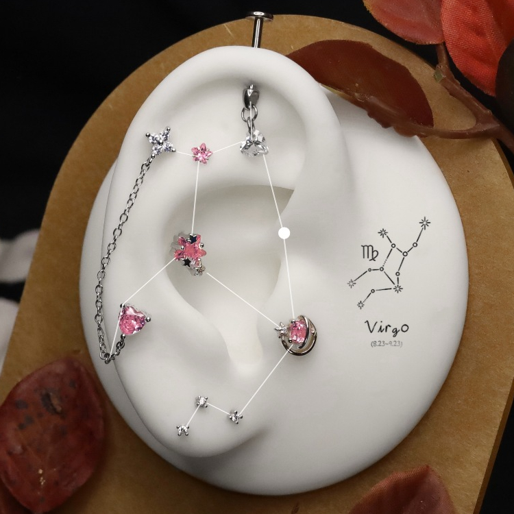 BOHERIES - (1 ชิ้น) ชุดต่างหู VIRGO ZODIAC - VIRGO