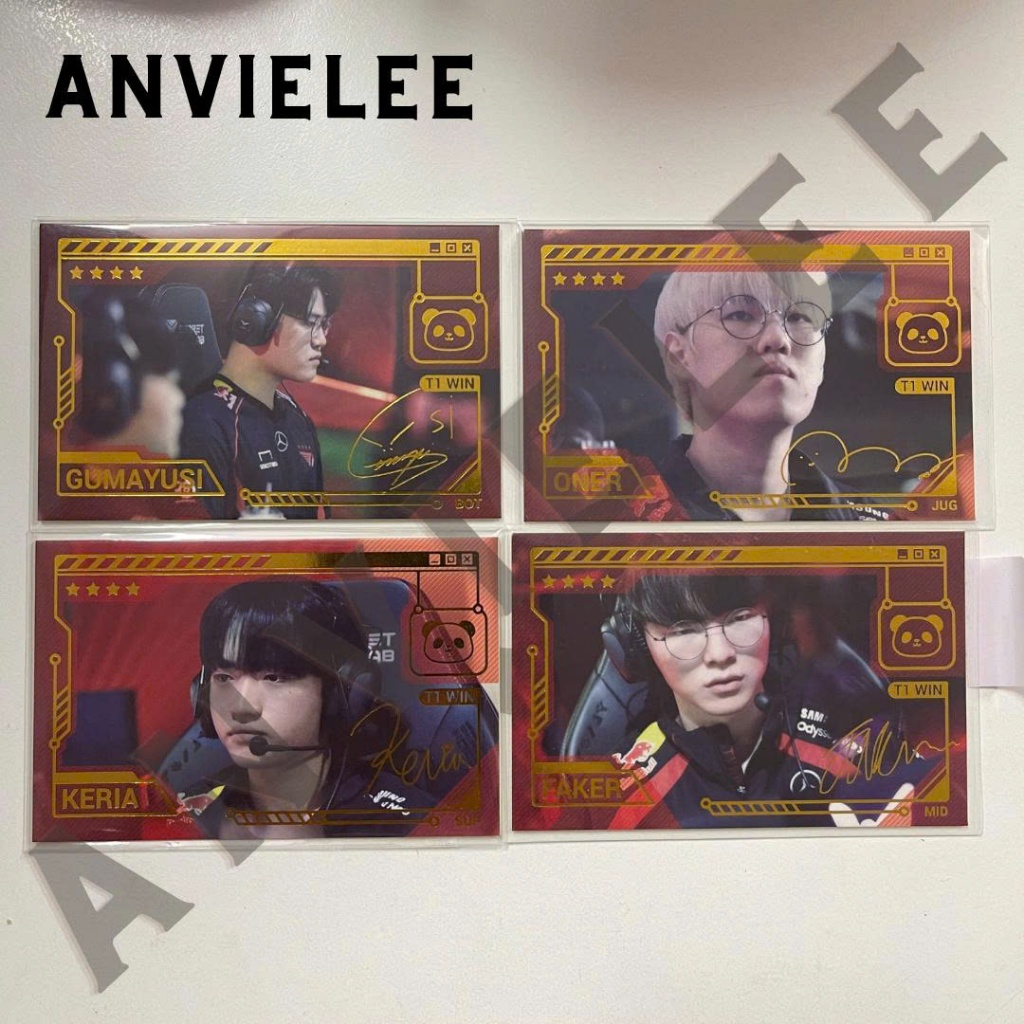 Panda 2024 T1 LOL Faker Oner Zeus Gumayusi Keria esport League