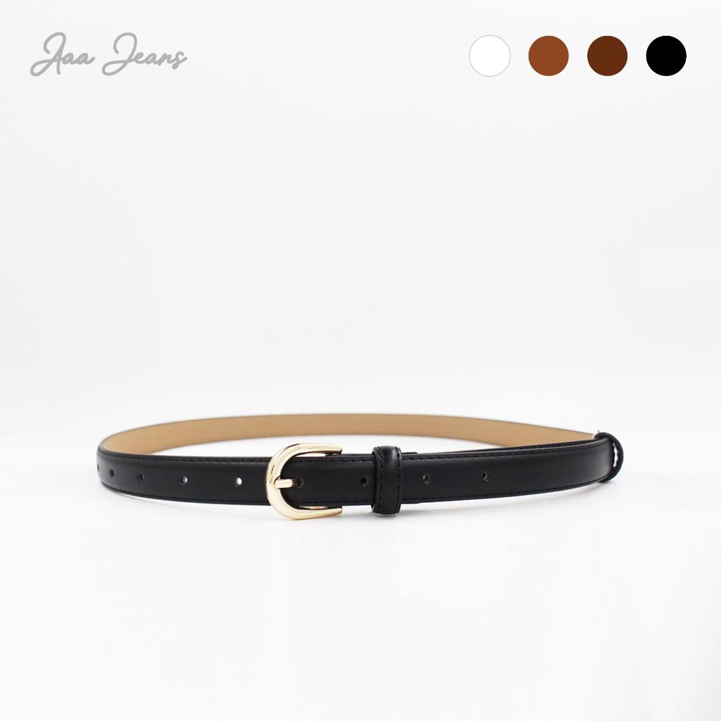 เข็มขัดหนังแท้ขนาดเล็ก 2cm - Aaa Jeans
