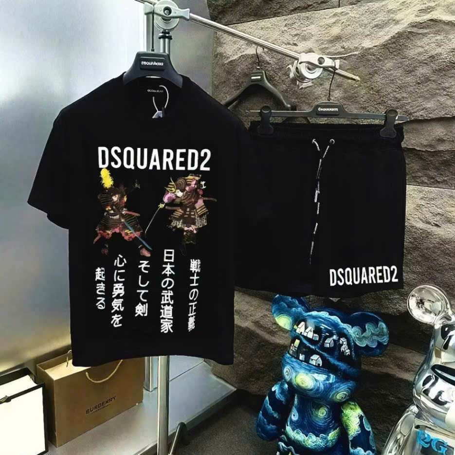 DSQ Swordsman Samuzai เสื้อผ้าชุด DSq ร้อนกางเกงสําหรับผู้ชายและผู้หญิงขนาดเต็ม S-XXl