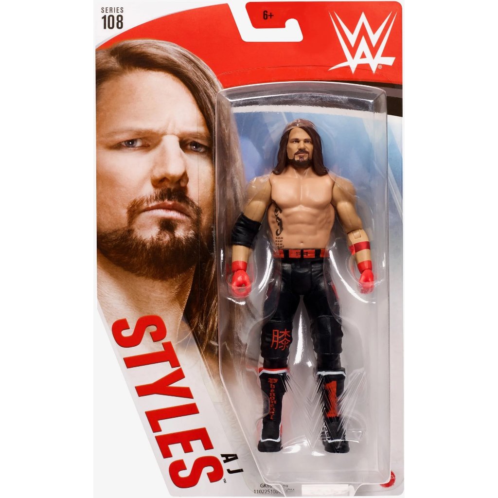 (ใหม่ – ซีลเดิม) รุ่น WWE AJ Styles - Series 108 (พร้อมรูปถ่ายจริง)