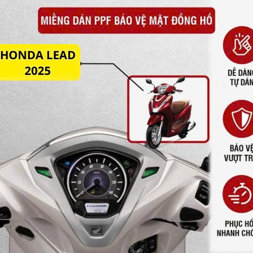 สติ๊กเกอร์ติดรถตะกั่ว 2025 สติ๊กเกอร์ ppf หน้าปัดนาฬิกา Honda Lead 2020-2025 เพื่อป้องกันรอยขีดข่วนบ