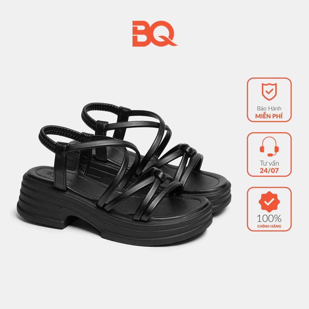 BQ SDW0138 แฟชั่น 5p รองเท้าส้นสูงผู้หญิงแบบผูกปมสายไขว้
