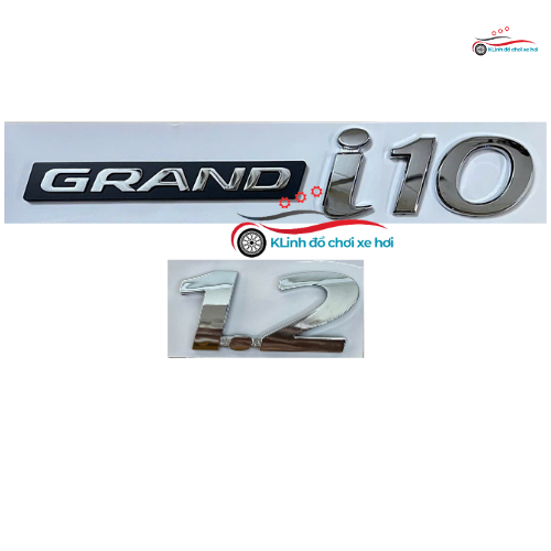 ชุดโลโก้นูน Grand i10 วางด้านหลัง Hyundai I10